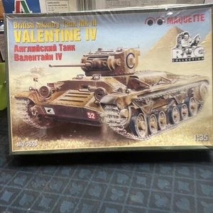 1/35 Maquette #3550 British Infantry Tank Mk III Valentine IV Tank Model RAC  - Picture 1 of 7