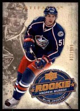 2008-09 UPPER DECK ARTIFACTS ANDREW MURRAY ROOKIE 812/999 COLUMBUS BLUE JACKETS