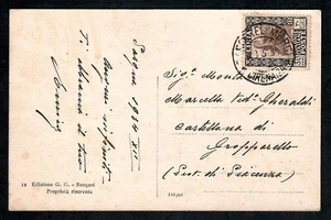 STORIA POSTALE Colonie LIBIA 1934 Cartolina da Barce El Merg a Gropparello (Z4) - Picture 1 of 2