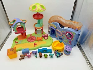 Riesige Menge LPS Littlest Pet Shop's Wirl Around Spielplatz & Spielhaus + 8 Haustiere - Bild 1 von 24