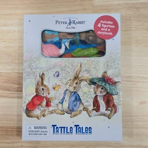 Peter Rabbit Beatrix Potter Tattle Tales Storybook and 4 Figurines Gift Set - Picture 1 of 10