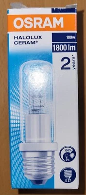 OSRAM Halolux Ceram Halogenlampe  100W 230V   1800lm NEU  OVP - Bild 1 von 4