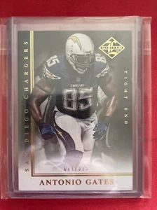 2014 Panini Limited Gold Foil #43 Antonio Gates /399 San Diego Chargers HOF - Picture 1 of 8