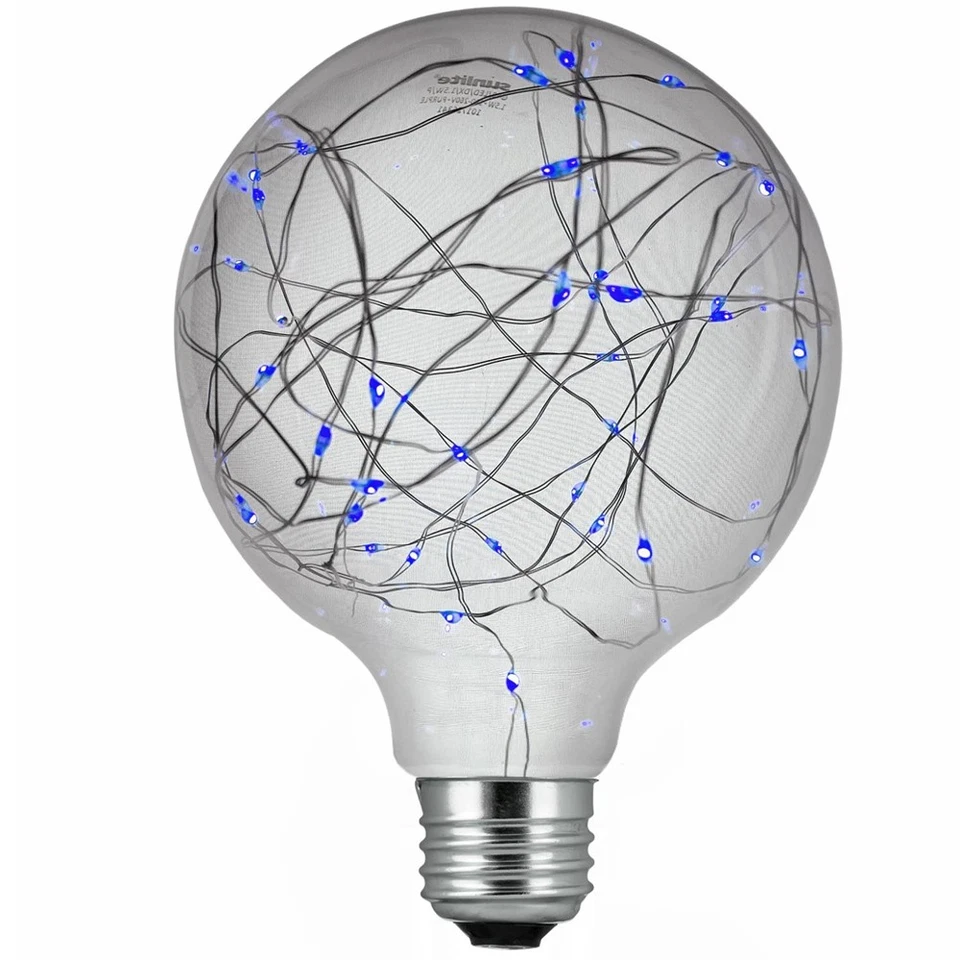 SUNLITE 1.5w Blue G40 Decorative LED Bulb - 100-260v E26 Medium base - Image 1 of 1