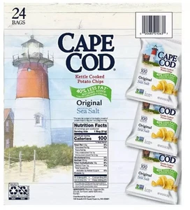 Cape Cod Kettle Cooked Original Reduced Fat Potato Chips, 24 ct./0.75 oz. - Picture 1 of 6