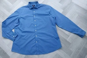 Camisa Hackett London Para Hombre 3XL Azul XXXL Algodón Manga Larga Inteligente - Imagen 1 de 5