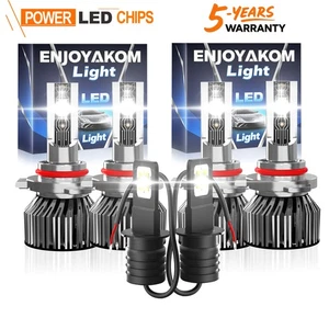 For GMC Sierra 2500 1999 6x LED Headlight Bulbs High Low Beam + Fog Light Kit - Picture 1 of 11