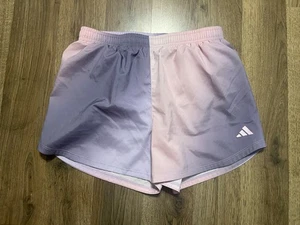 Adidas Shorts, Youth Girls Size Large, Purple Pink, Regular Fit, Activewear - Picture 1 of 9