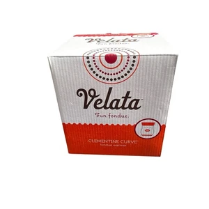 Velata Clementine Curve Fun Fondue Stövchen Set Scentsy Orange Neu im Karton - Bild 1 von 6