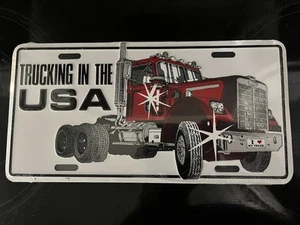 TRUCKING IN THE USA METAL LICENSE PLATE AUTO TAG. - Bild 1 von 1