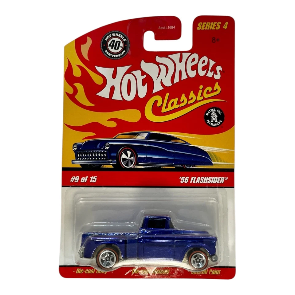 Hot Wheels Classics серия 4 (2007) синий игрушечный грузовик Flashsider '56 No9/15 - Изображение 1 из 1