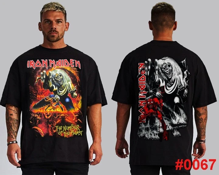 IRON MAIDEN THE NUMBER OF THE BEAST HARD ROCK  T SHIRTS FRONT AND BACK PRINT - Image 1 of 1