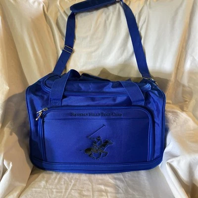 Men’s Beverly Hills Polo Club Blue Duffel Bag 12x18in. - Image 1 of 4