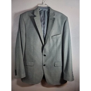 Lauren Ralph Lauren Blazer 44 Long Gray 2 Button Sport Coat Rayon Blend Career - Picture 1 of 8
