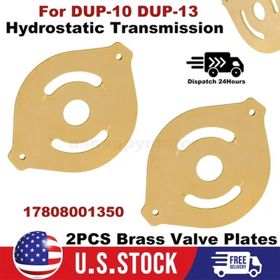 2PCS Brass Valve Plates For DUP-10 DUP-13 Hydrostatic Transmission 17808001350 - Image 1 of 4