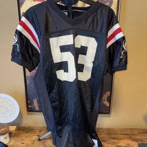 Okmulgee Bulldogs #53 Game Worn Jersey Size L/XL - Picture 1 of 7
