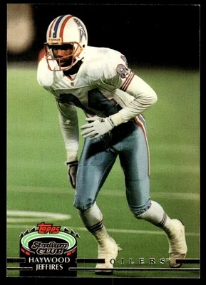 1992 Stadium Club Haywood Jeffires Houston Oilers #373 - Image 1 of 2