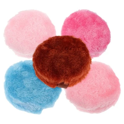  5 Pcs Long Velvet Dry Powder Puff Foundation Cushion Liquid Applicator - Image 1 of 4