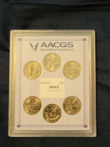 2009 D AACGS 6 Quarter Set US Territorys - Picture 1 of 5