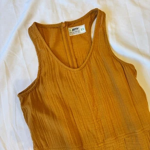 Jetty Women’s Mustard Yellow Sleeveless Romper XS – Pockets, Back Zipper, Casual - Picture 1 of 8