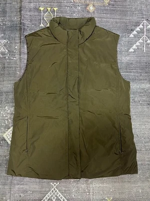 Max Mara Sleeveless Down Jacket Vest Blouson Women Olive Green  - Image 1 of 4