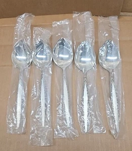 Menge 5 Oneida Community Venetia Oval Suppenlöffel 7" Edelstahl Besteck NEU - Bild 1 von 4
