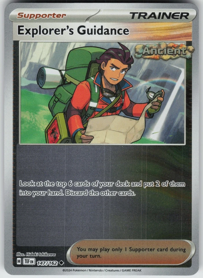 Reverse Holo Explorer's Guidance 147/162 Uncommon SV05: Temporal Forces NM - Image 1 of 1