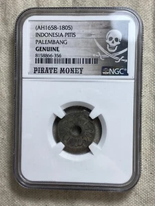 1658-1805 Indonesien Pitis Palembang echtes Piratengeld NGC - Bild 1 von 8