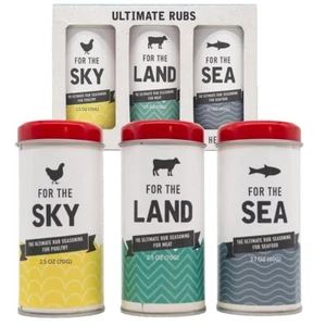 Rock the Food Ultimate Rub Condimentos - Aves, Carnes y Mariscos - Paquete de 3 2,5 OZ - Imagen 1 de 6