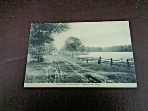 Feeding Hills, Massachusetts Early 1900's Black & White Postcard - Picture 1 of 3