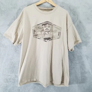 Gesessed Hawaii T-Shirt Herren 2XL beige tarnfarben Logo lokale Bekleidung lässig - Bild 1 von 6