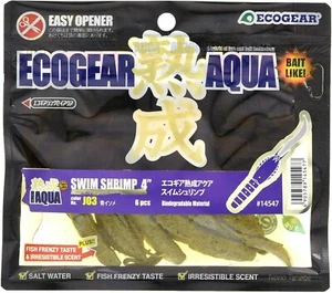 ECOGEAR JUKUSEI AQUA Swim Shrimp 4 inch Fusion of lure and bait Chooes Color - Picture 1 of 16