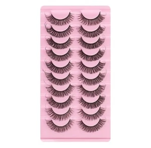 10 Paar 5D Wimpern Set künstliche Wimpern flauschig Lashes Fake False Eyelashes - Bild 1 von 1