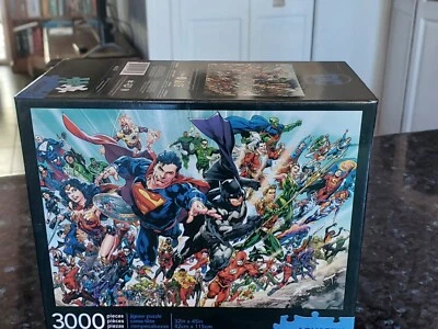 SUPERMAN JIGSAW PUZZLE DC COMIC's SUPERMAN AQUARIUS 3000 / AS NEW / COMPLETE - image 1 of 4