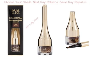 MUA Luxe Power Ceja Desgaste Largo Escultura Cejas Gel Pomada Delineador con Cepillo - Imagen 1 de 18