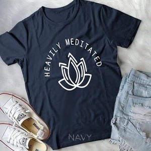 Camiseta Meditada Pesada Meditación Camiseta Regalo Camiseta Flor Unisex Camiseta - Imagen 1 de 11