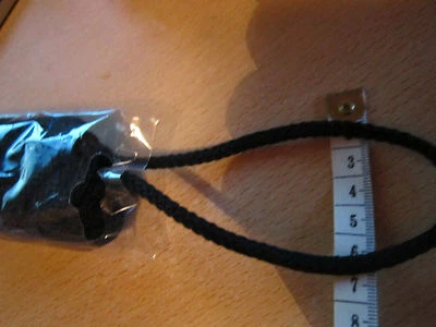 MARKENLOS (0,98 € / m) 5 m Kordel D ca : 6 mm Farbe : Schwarz ( K S 5 mm