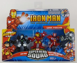 War Mechs Iron Man Armored Avenger Marvel Super Hero Squad confezione da 3 figurine 2010 - Foto 1 di 14