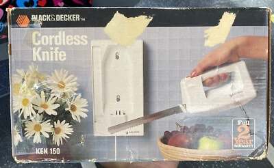 Vintage 1985 Black & Decker KEK150 Cordless Knife 9” Electric Blade NEW OPEN BOX - Изображение 1 из 4