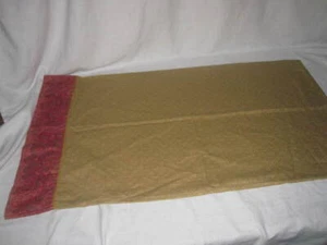 Two Vintage Croscill 100% Cotton Beige Queen (34 x 20) Euro Shams EUC - Picture 1 of 9