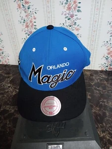 Mitchell & Ness NBA Mens Orlando Magic OSFA Snapback Hardwood Classics Wool Hat - Picture 1 of 7