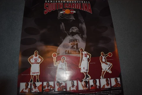 SOUTH CAROLINA GAMECOCKS 2007-08 MENS BASKETBALL POSTER Cover