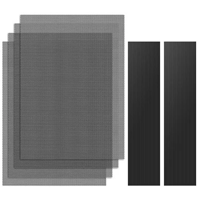 4Pk 400x300mm DIY PC Case Dust Mesh Filter w/ Magnetic Frame Strip for Computer - Image 1 of 4