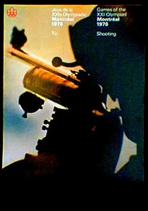 Original Montreal 1976 Summer Olympic Official Shooting Poster  - Picture 1 of 1
