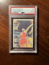 1989 Charles Barkley CAO MUFLON YUGOSLAVIAN STICKER CARD RARE PSA 5 (mc)