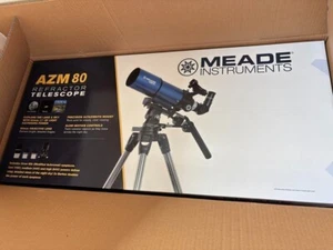 Meade AZM-80 Refractor Telescope 80mm – Complete Starter Set with Tripod New - Picture 1 of 1