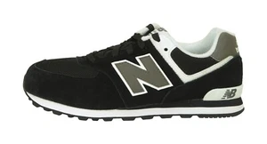 New Balance 574 Big Kids Running Shoes Sneakers KL574SKG - Black/Grey - Picture 1 of 6