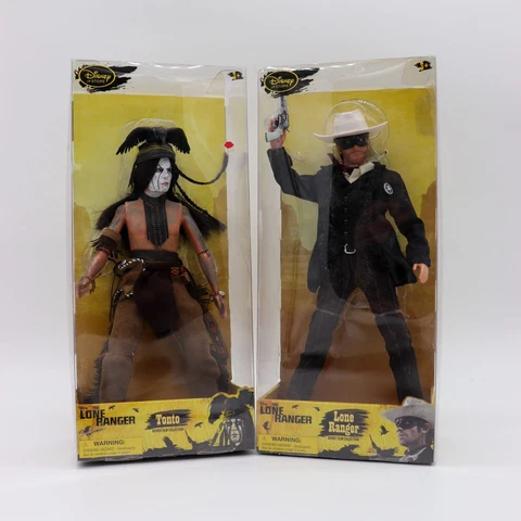 Mattel Lone Ranger & Tonto 12” Figures, Mint in Box Cover