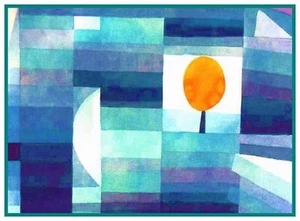 Modern Artist Paul Klee Messenger Autumn Counted Cross Stitch Chart Pattern - Picture 1 of 4