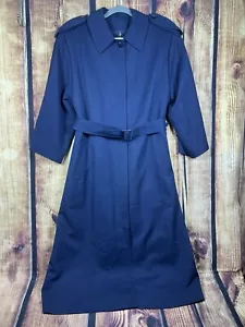 Vintage Pendleton Blue Button Trench Coat Women's 10 Removable Lining Belt USA - Picture 1 of 16